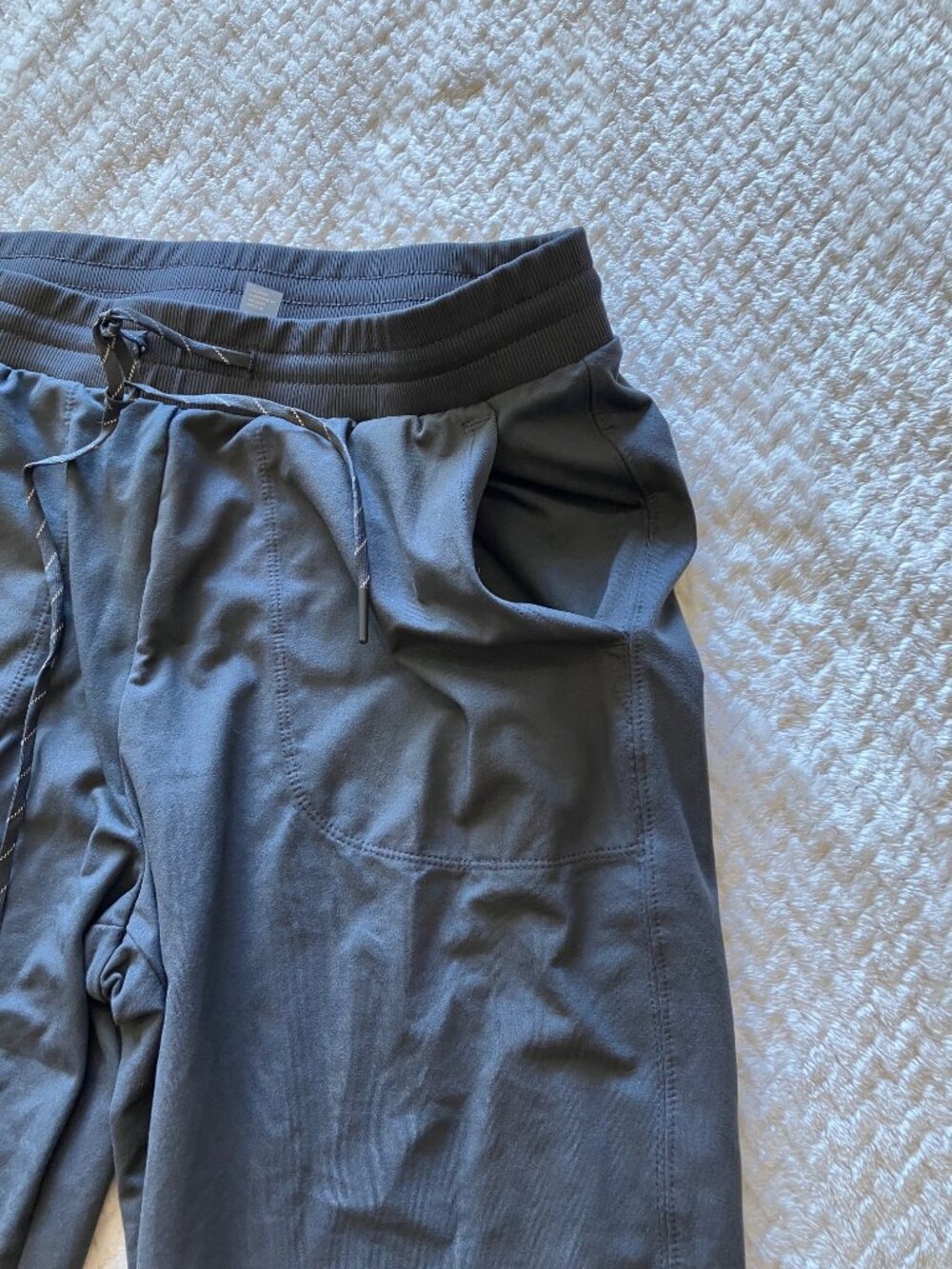 Zella Jogger Pants Womens XS Gray Tapered Drawstring Pockets Athleisure - Picture 6 of 11